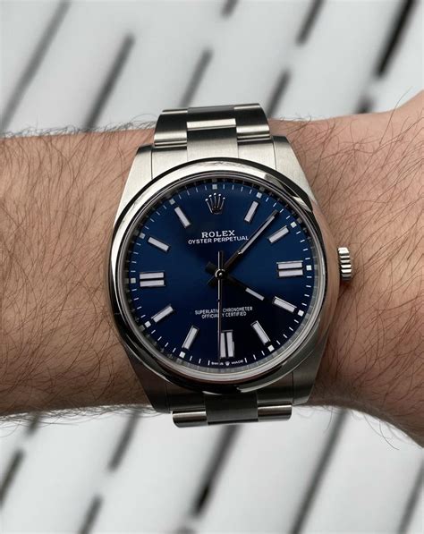 rolex oyster perpetual blue 41